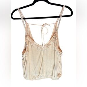 POL Cream Ruffled Camisole‎